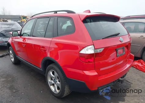 2007 BMW X3 3.0Si from USA, damaged, VIN WBXPC93427WF23557